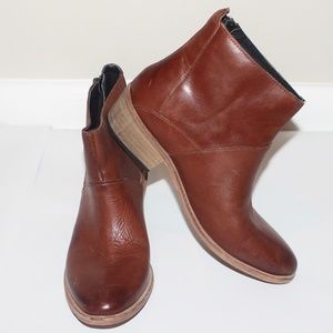 H by Hudson Tan Leather Booties
